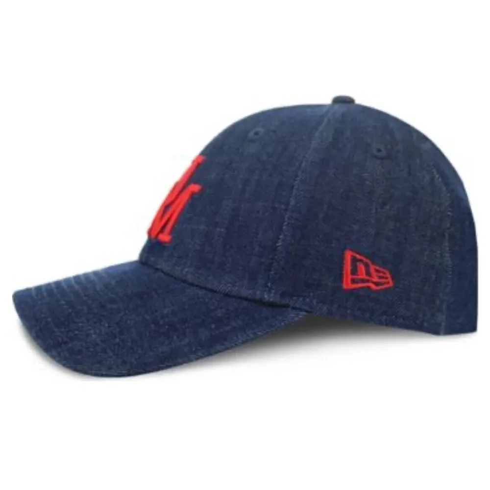 New Era Ole Miss Rebels Vault 9FORTY‎ Adjustable Hat Cap Blue Denim NCAA College